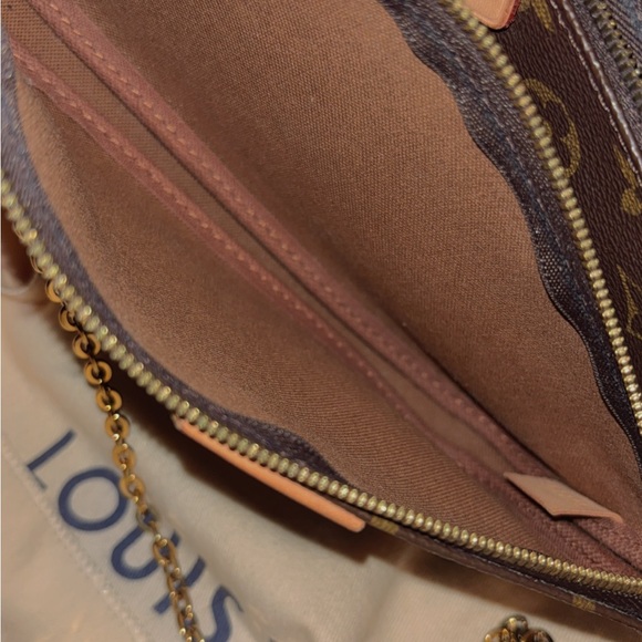 Louis Vuitton Pink and Brown Monogram Crossbody Bag - Picture 4 of 5